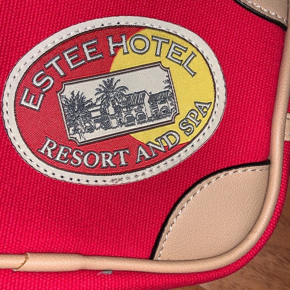 NWOT Estée Lauder Canvas Makeup Pouch - Picture 2 of 7